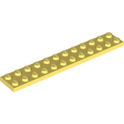 2445-103 Platte plaat 2x12 geel, lichthelder NIEUW *5D0000