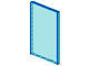 2494-15G Glas voor raam 1x4x5 transparant lichtblauw gebruikt *0B000