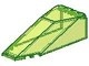 2507-16G Cockpit glas 10x4x2 1/3 transparant, neongroen gebruikt *3L0000