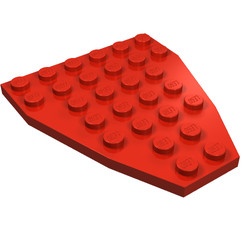2625-5G Boegplaat 7x6 zonder inham zijkant rood gebruikt *5D0000