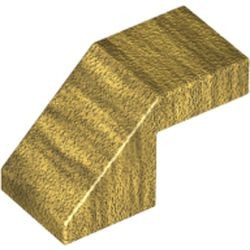 28192-115 Dakpan 45 graden 1x2 geknakt ZONDER NOP goud, parel NIEUW *1L000