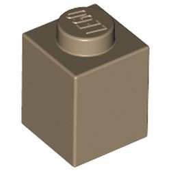 3005-69 Steen 1x1 crème,donker NIEUW *1L002