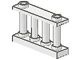 30055-1 Balustrade-hek 1x4x2 met 2 noppen bovenop wit NIEUW *1L054