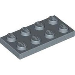 3020-55 Platte plaat 2x4 blauw, zandkleurig NIEUW *1L206+7+8+9