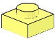 3024-103 Platte plaat 1x1 geel, lichthelder NIEUW *1L166+7+8