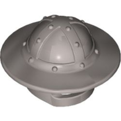 30273-95 Ridderhelm rond met brede rand zilver, mat NIEUW *0L0000