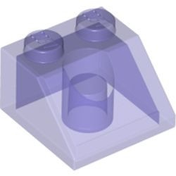 3039-51 Dakpan 45 graden 2x2 transparant paars NIEUW *1L134/5/151