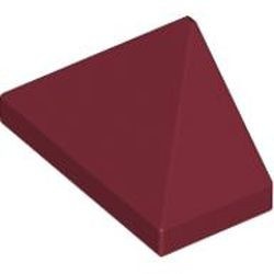 3048c-59G DakNOK 45 graden 2x1 driekantig Bodempin rood, donker gebruikt *1L183