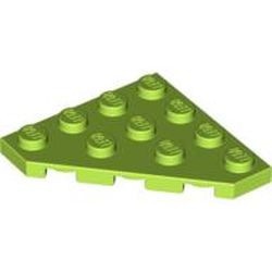 30503-34 Platte plaat 4x4 afgekapte hoek lime NIEUW *