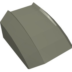 30602-10G Dakpan rond 2x2 ribbeltjes (geen noppen bovenop) donker, grijs (klassiek) gebruikt *1L000