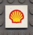 3068bpb0001-1G Tegel 2x2 SHELL wit gebruikt *5T05-05
