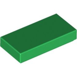 3069b-6G Tegel 1x2 groen gebruikt *1L338