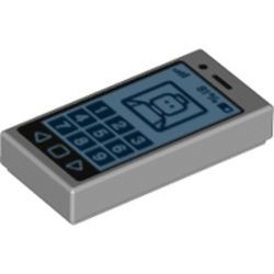 3069bpb0304-86G Tegel 1x2 Smartphone grijs, licht (blauwachtig) gebruikt *5T02-24