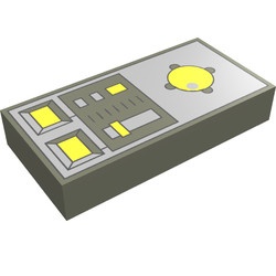 3069bpc1-10G Tegel 1x2 besturing donker, grijs (klassiek) gebruikt *5T02-16