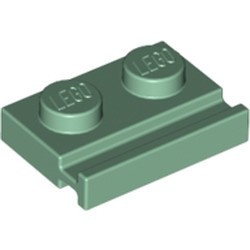 32028-48 Platte plaat 1x2 met deurrail groen, zandkleurig NIEUW *1L290/5