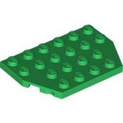 32059-6 Platte plaat 4x6 twee afgekapte hoeken (8+12 noppen) groen NIEUW *