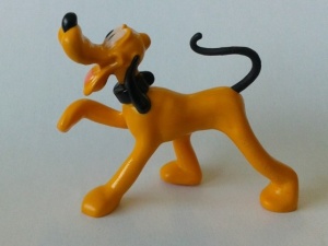33261pb01-68 Hond, Pluto (Disney) oranje, donker gebruikt *0D000