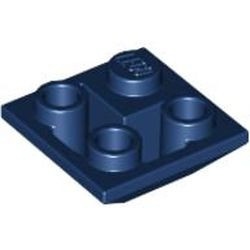 3676-63 Omgekeerde dakpan 45 graden 2x2 hoek blauw, donker NIEUW *1L000