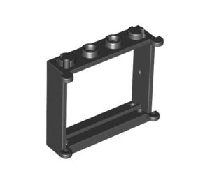 3853-11G Raam 1x4x3 te combineren met 2 panelen 3854, 2 luiken 3856 of glas 3855 zwart gebruikt *3D0000