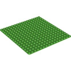 3867-36G Basisplaat 16x16 (geen nopgaten onder) groen, helder gebruikt *4T000