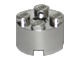 3941-22 Steen, rond 2x2 (loc 03-05/06) chrome zilver NIEUW *1L080/82