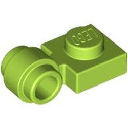 4081b-34 Platte plaat 1x1 met gesloten clip (dikke ring) lime NIEUW *1L289/5