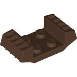 41862-8 Plaat 2x2 met grill beide kanten erop bruin (klassiek) NIEUW *5D0000