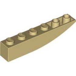 42023-2G Omgekeerde dakpan 6x1 rond crème gebruikt *1L000