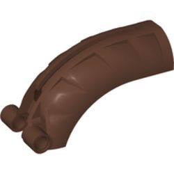 44140-8G Bionicle Rahkshi rugbescherming met gleuf bruin (klassiek) gebruikt *