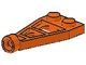 4596-4G Platte plaat 1x2 space wing oranje gebruikt *1L0000