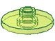 4740-16G Schotel 2x2 transparant, neongroen gebruikt *1R024