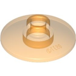 4740-98 Schotel 2x2 transparant oranje NIEUW *1L046/47