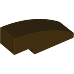 50950-120 Dakpan gebogen 1x3 bruin, donker NIEUW *1L272