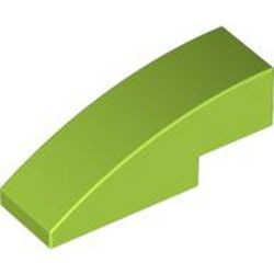 50950-34G Dakpan gebogen 1x3 lime gebruikt *1R000