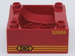51547pb06-5G DUPLO trein basis 52088 rood gebruikt *