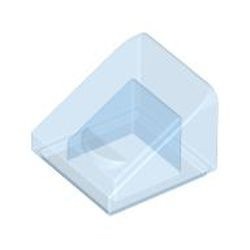 54200-74 Dakpan klein 30 graden 1x1x 2/3 transparant middenblauw NIEUW *1L187
