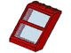 6159c01-5G Raam 4x4x3 Dakraam met centrale balk met vaste ruit rood gebruikt *