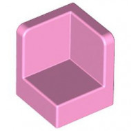 6231-104 Hoekpaneel 1x1x1 roze, helder NIEUW *1L016