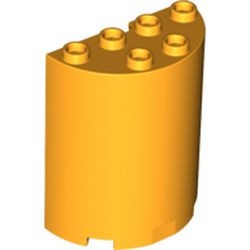 6259-110 Cylinder, half 2x4x4 oranje, lichthelder NIEUW *