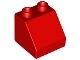 6474-5 DUPLO dakpan 2x2 rood NIEUW *