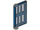 73312-7G Deur 1x4x5 met 6 raampjes- geen frame nodig blauw gebruikt *1L0000