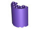 87926-89 Cylinder, half 2x4x5 met 1x2 uitsnede paars, donker NIEUW *