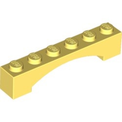 92950-103 Steen, boog 1x6x1 hoog VERHOOGDE BOOG geel, lichthelder NIEUW *1L267