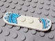 93218pb02-1 Snowboard 48mm zwarte gebogen liijnen en circels wit NIEUW *0D0000
