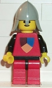 cas078G Classic - Knights Tournament Knight rode met rode benen gebruikt *0M0000