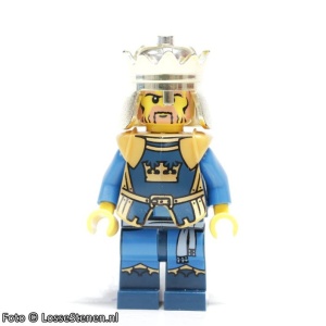 cas422G Fantasy Era - Kroonkoning, geen cape, bedrukte benen gebruikt *0M0000