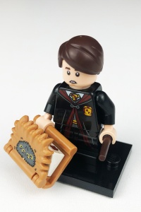 colhp2-16 HP Neville Longbottom ,et wand, kaft en achterkant boek, boekenlegger, standaard NIEUW *0M0000
