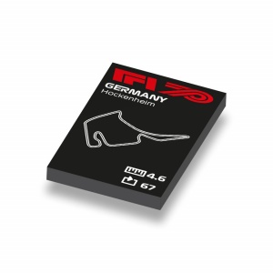 CUS1042 Formule 1 circuit Duitsland- Hockenheim wit NIEUW *0A000