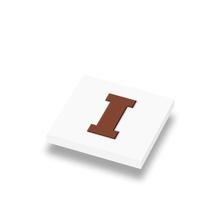 CUSE8010 Tegel 1x1 met chocoladeletter I *0A000