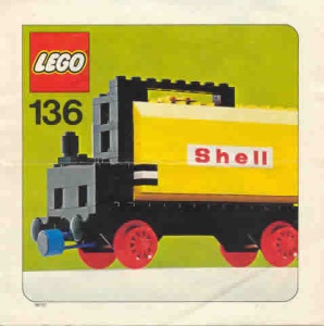 INS136-G 136 BOUWBESCHRIJVING Tanker Waggon (Shell) gebruikt *LOC RB